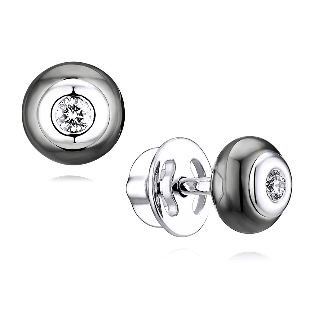 

Серьги из белого золота с бриллиантом/керамикой ADAMAS 21028719/01-А511ДКЧ-41, 21028719/01-А511ДКЧ-41