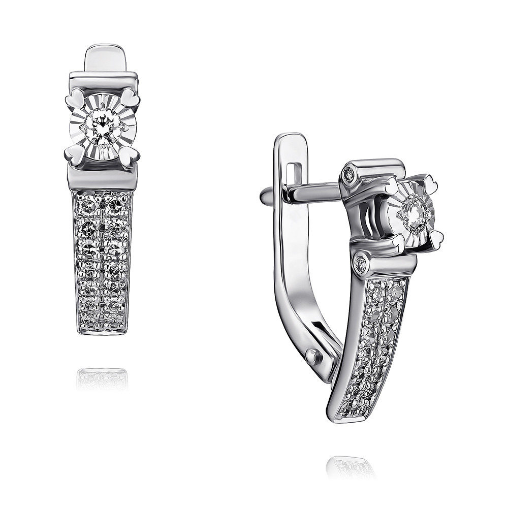 

Серьги из белого золота с бриллиантом ADAMAS 2434791/01-А512Д-41, 2434791/01-А512Д-41