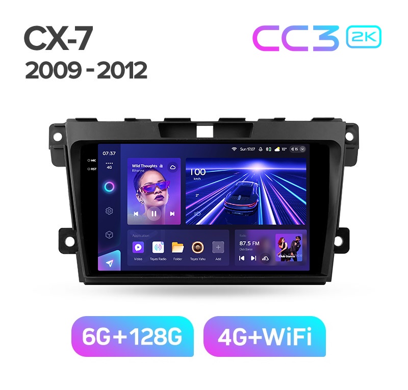 Магнитола TEYES CC3 2K MAZDA CX-7 2009-2012 г 6128ГБ 4289000₽