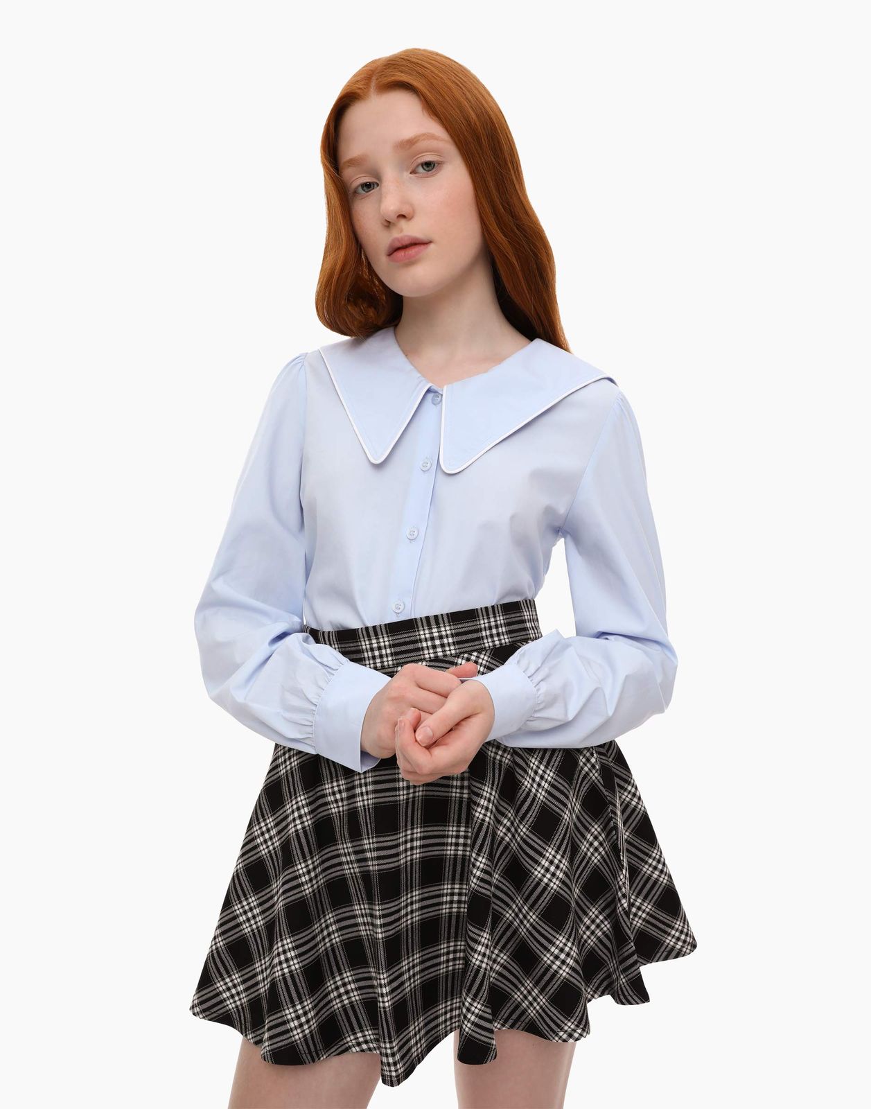 

Рубашка Gloria Jeans GWT003294 голубой, 152, GWT003294