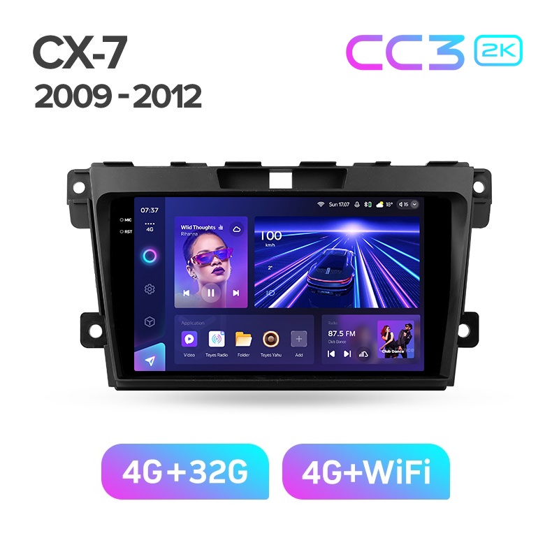 Магнитола TEYES CC3 2K MAZDA CX-7 2009-2012 г 432ГБ 3489000₽