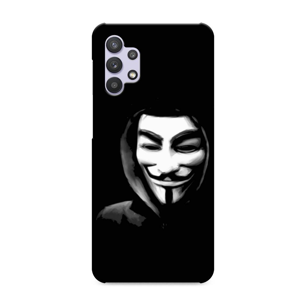 фото Пластиковый чехол "анонимус" на samsung galaxy a32 awog