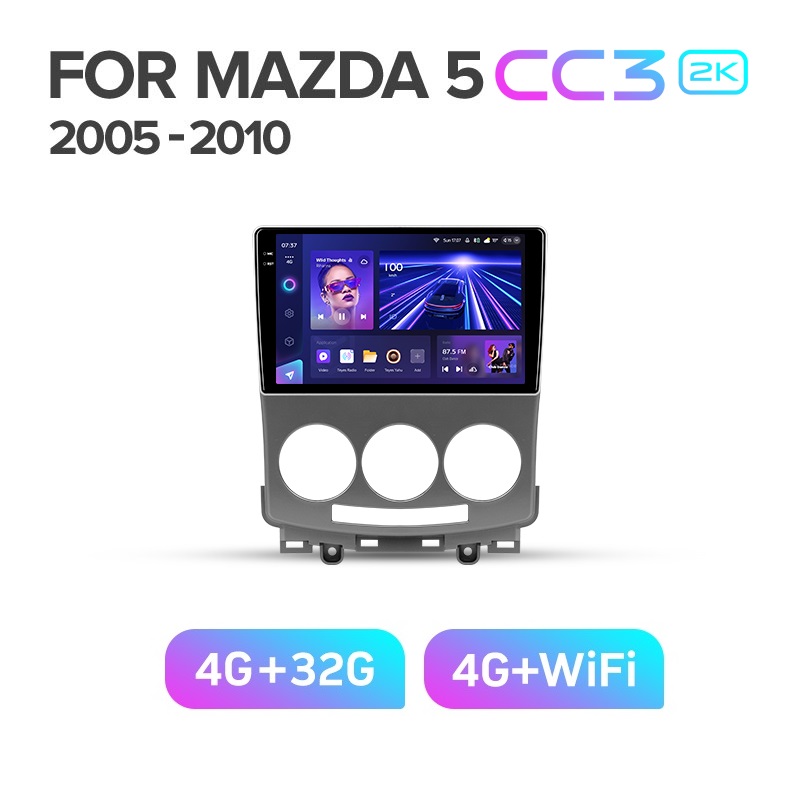 Магнитола TEYES MAZDA 5 2005-2010 г CC3 2K 432ГБ 3589000₽