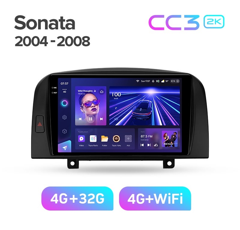 Магнитола TEYES HYUNDAI SONATA NF 2004-2008 г CC3 2K 432ГБ 3389000₽