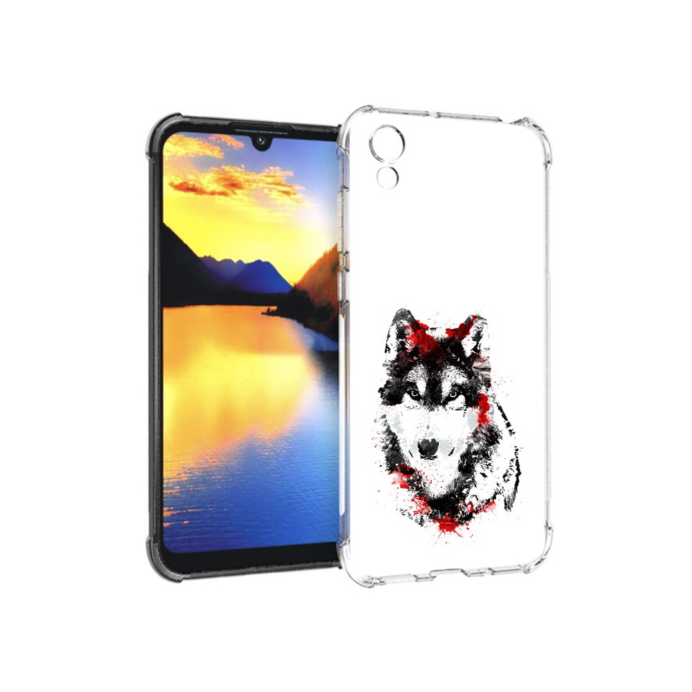 

Чехол MyPads Tocco для Huawei Y5 кровавый волк, Прозрачный, Tocco
