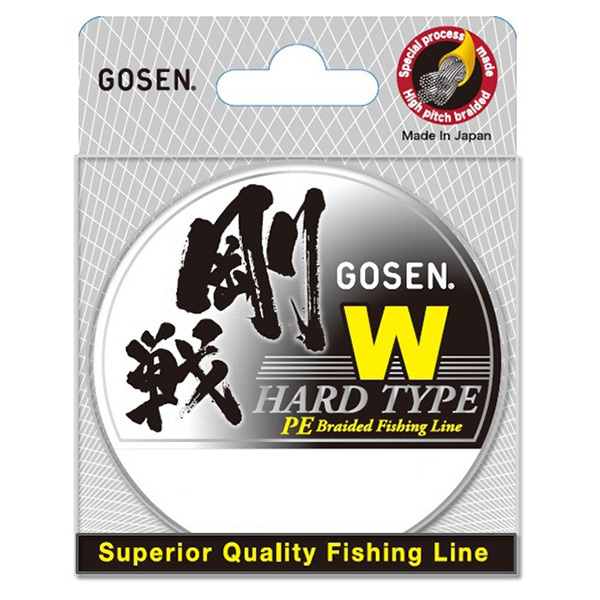 

Шнур плетеный Gosen W 4 braid Hard Type 150м Moss Green (#0.8/(0,153mm)/7,3kg)