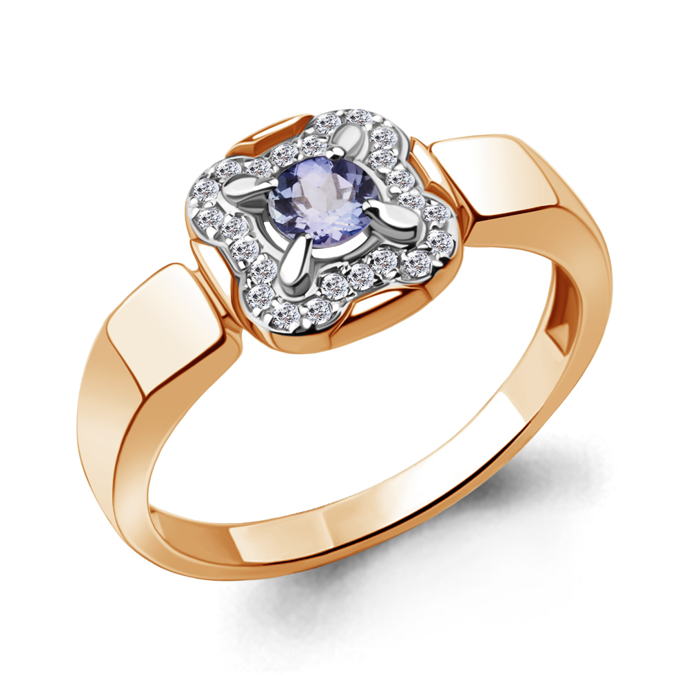 

Кольцо из красного золота с бриллиантом р. 18,5 Aquamarine 964092к_585_кз, 964092к_585_кз