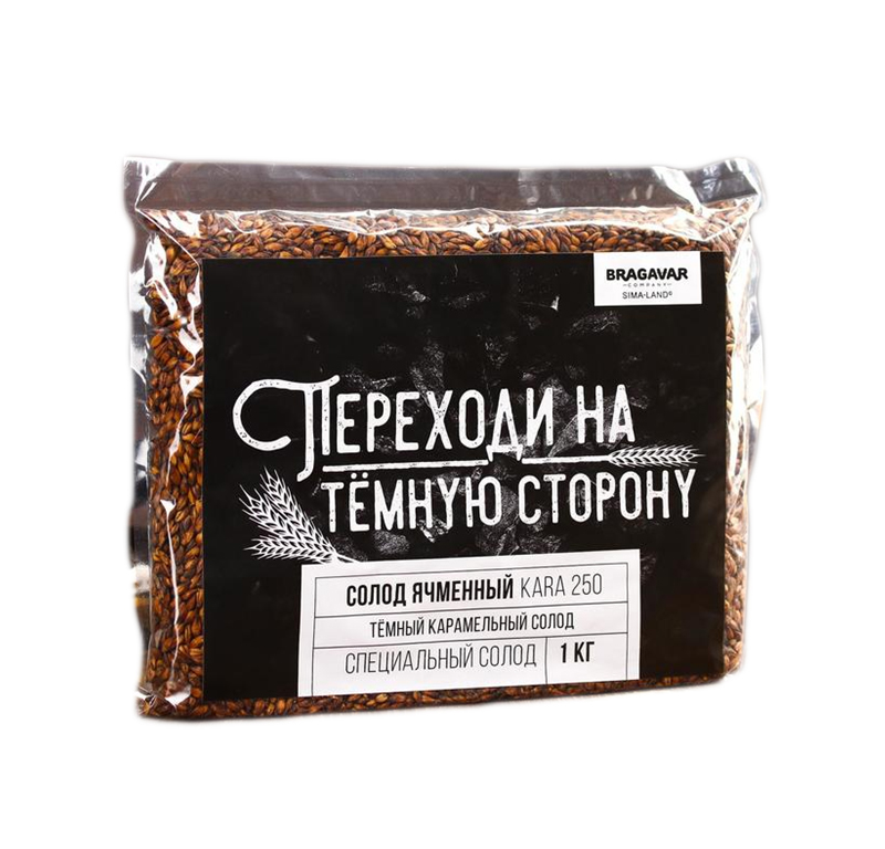 

Солод для пива ячменный Переходи на тёмную сторону: тёмный карамельный солод, 1 кг