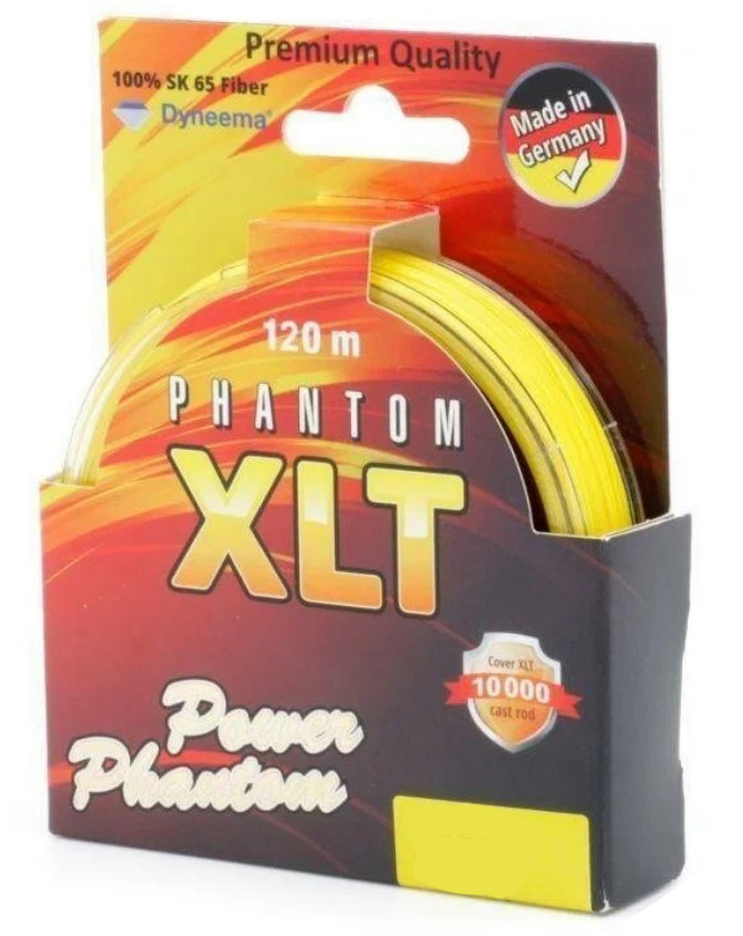 

Шнур Power Phantom XLT 4х,120m,желтый (18.3кг. / 0.22 мм. / 120м.)