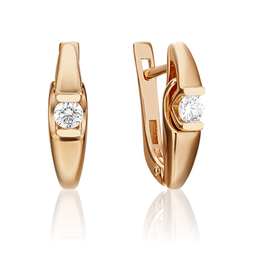 

Серьги из золота PLATINA jewelry 02-3849, бриллиант, 02-3849