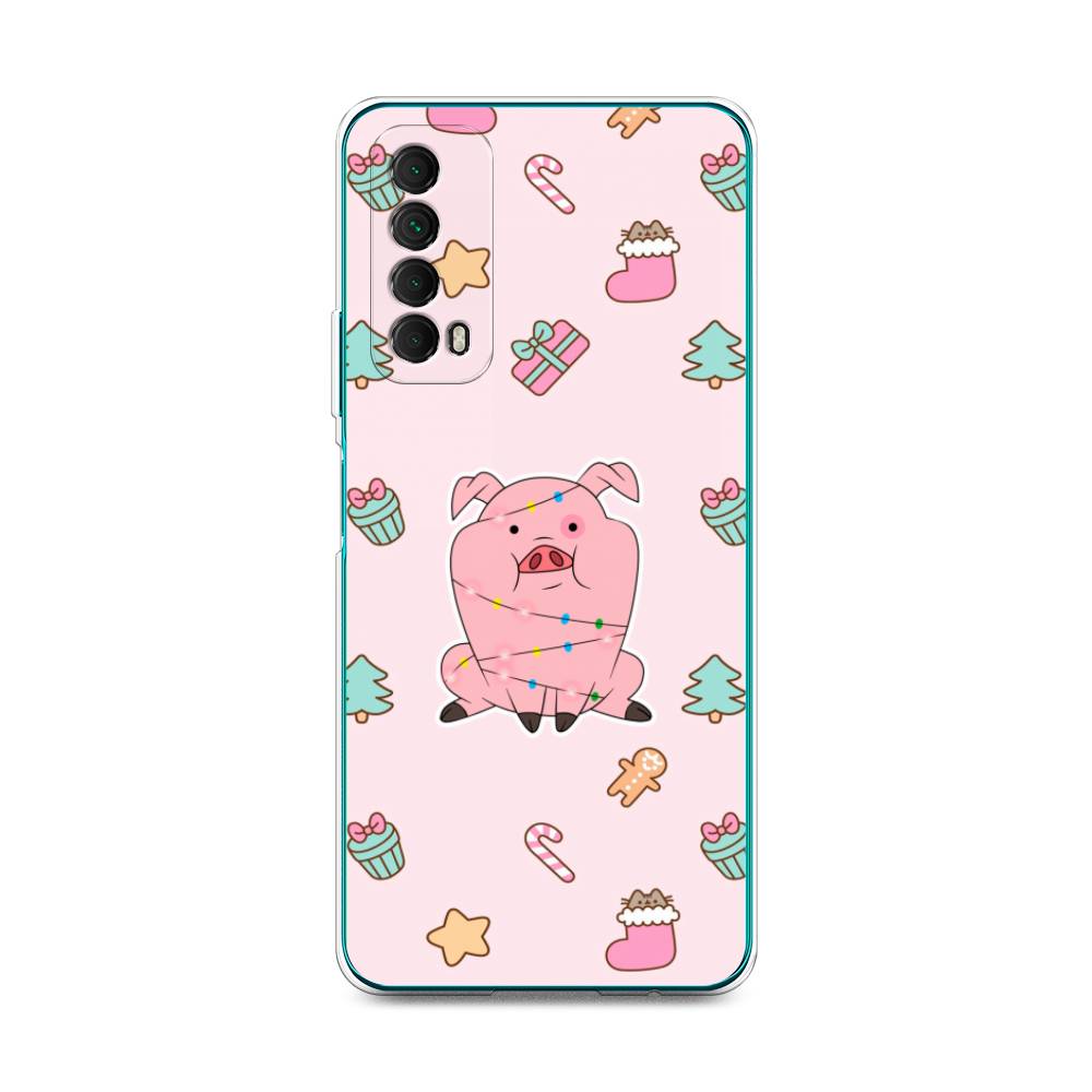 

Чехол для Huawei P Smart 2021 "Розовая свинка", Розовый;зеленый, 6104750-5