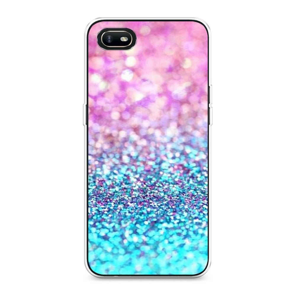 

Чехол Awog "Розово-голубые глиттеры рисунок" для Oppo A1k