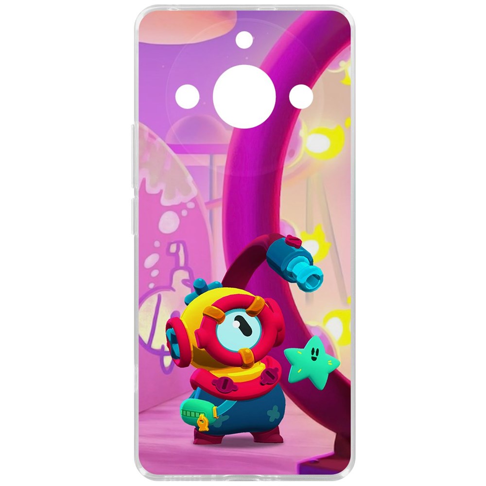 

Чехол-накладка Krutoff Clear Case Brawl Stars-Отис для Realme 11 Pro+, Прозрачный