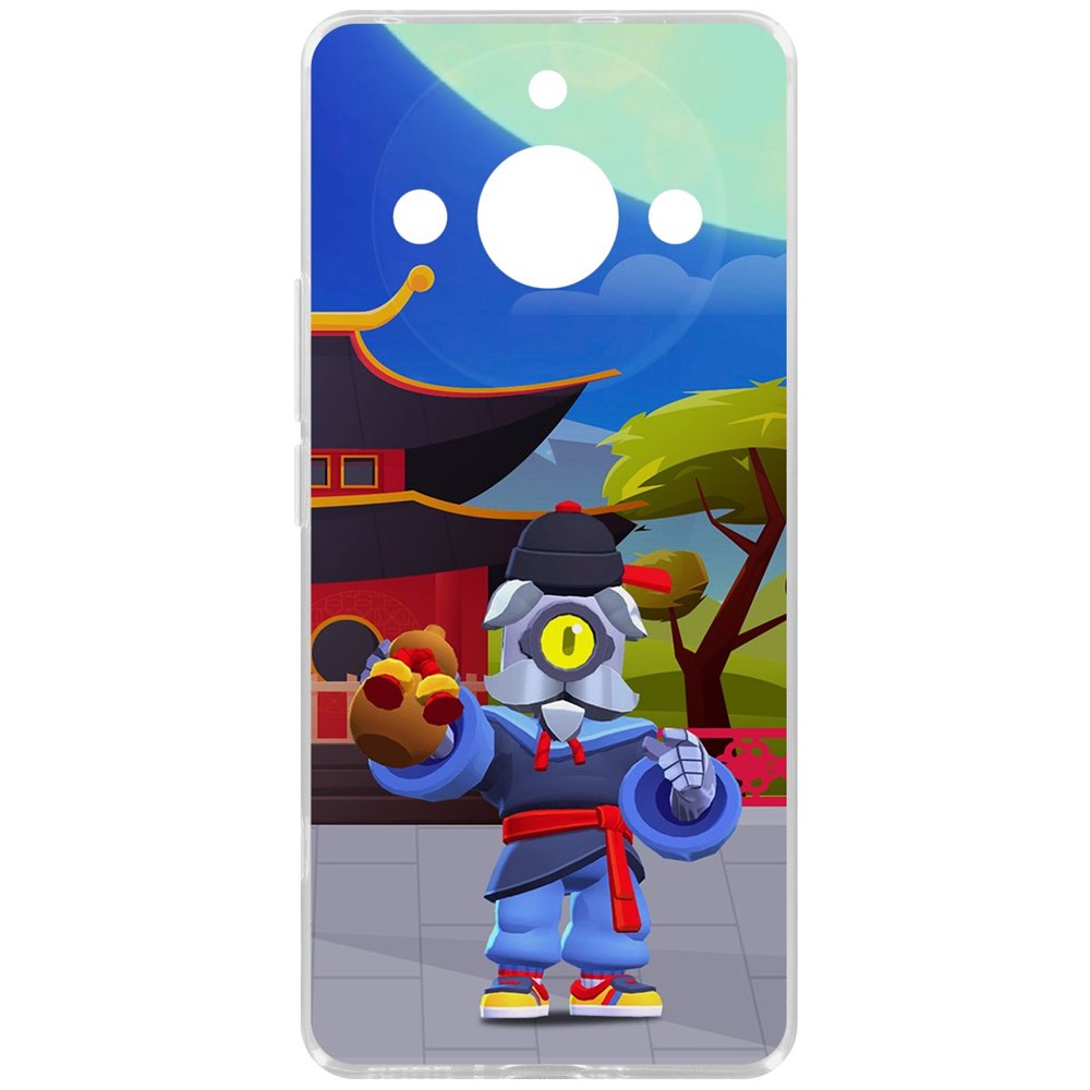 

Чехол-накладка Krutoff Clear Case Brawl Stars-Великий Мастер Барли для Realme 11 Pro+, Прозрачный