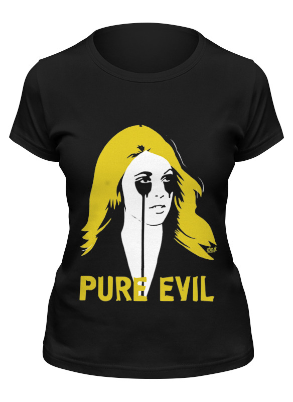 

Футболка женская Printio Pure evil черная S, Черный, Pure evil