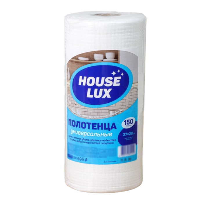 

Салфетки универсальные для уборки House Lux 27x20 см 150 шт.