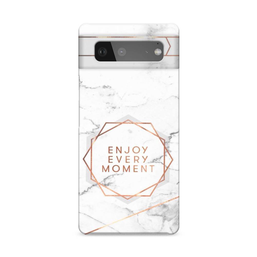 

Пластиковый чехол "Enjoy every moment мрамор" на Google Pixel 6, 270820-5