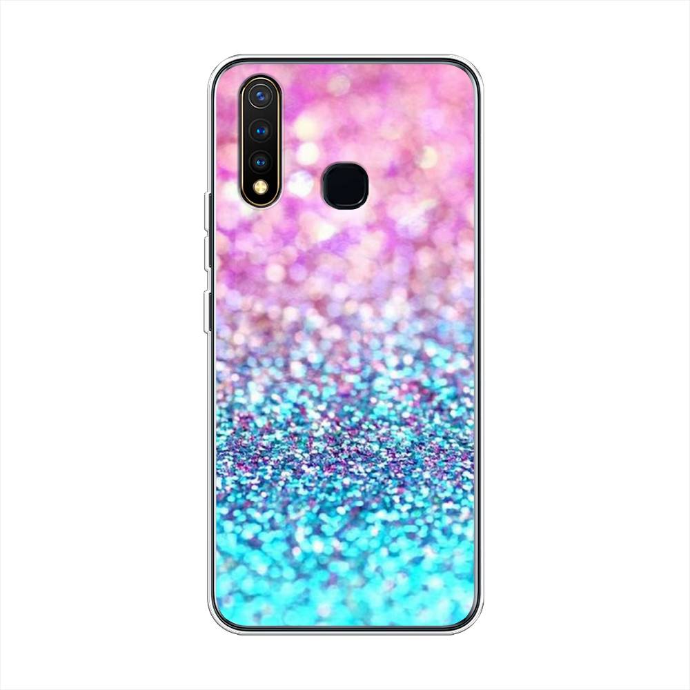 

Чехол Awog "Розово-голубые глиттеры рисунок" для Vivo Y19