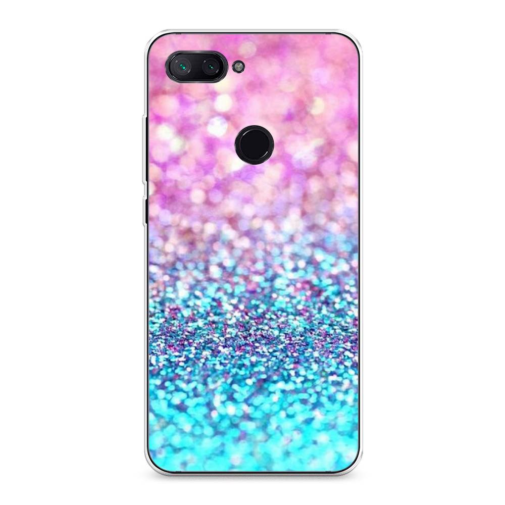 

Чехол Awog "Розово-голубые глиттеры рисунок" для Xiaomi Mi 8 Lite (Youth Edition)