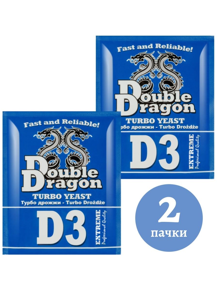 

Дрожжи спиртовые Double Dragon D3 Extreme