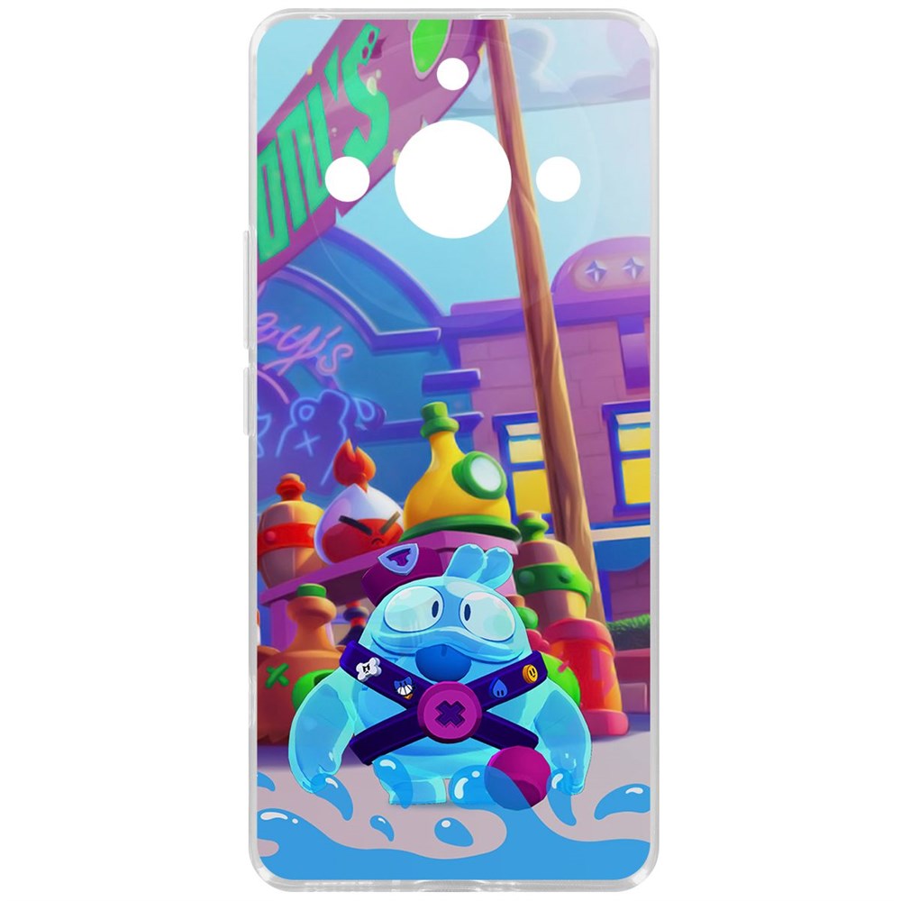 

Чехол-накладка Krutoff Clear Case Brawl Stars-Скуик для Realme 11 Pro, Прозрачный