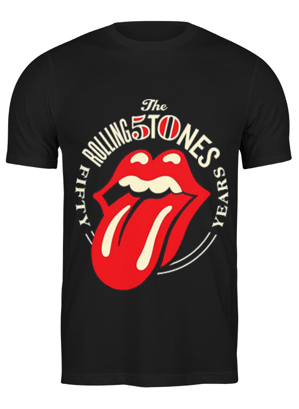 

Футболка мужская Printio The rolling stones черная S, Черный, The rolling stones