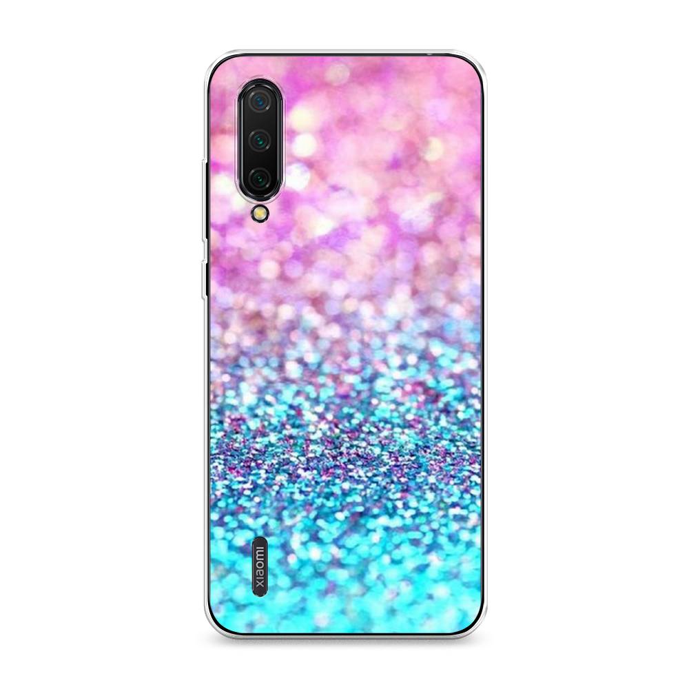 

Чехол Awog "Розово-голубые глиттеры рисунок" для Xiaomi Mi CC9