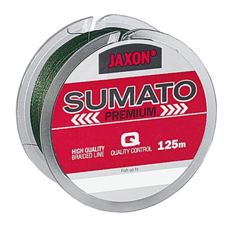 Плетеный шнур Jaxon Sumato 4x 125 m зеленый для рыбалки (0.12 mm / 10 kg)