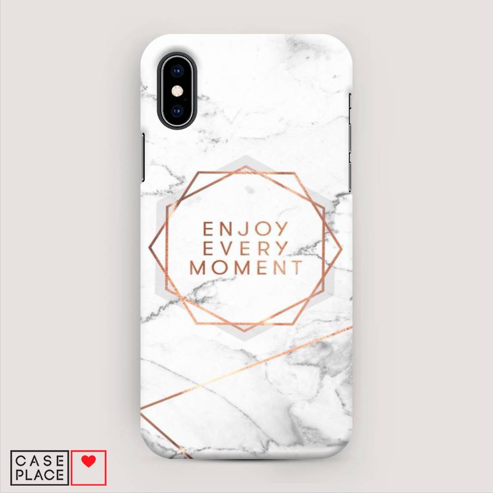 

Пластиковый чехол "Enjoy every moment мрамор" на Apple iPhone X (10), 11020-5