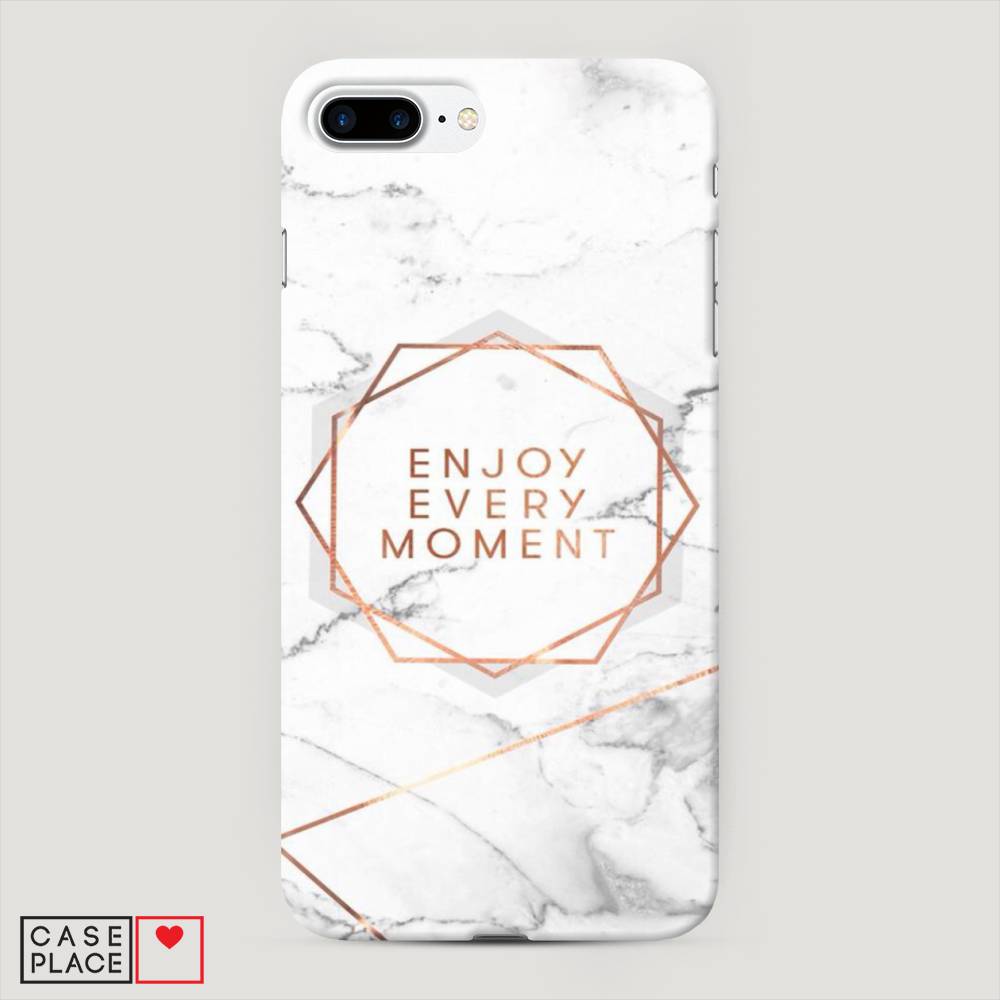 

Пластиковый чехол "Enjoy every moment мрамор" на Apple iPhone 8 Plus, 10920-5