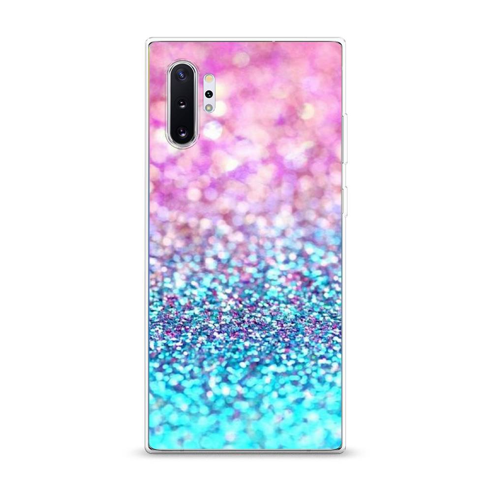 

Чехол Awog "Розово-голубые глиттеры рисунок" для Samsung Galaxy Note 10 +