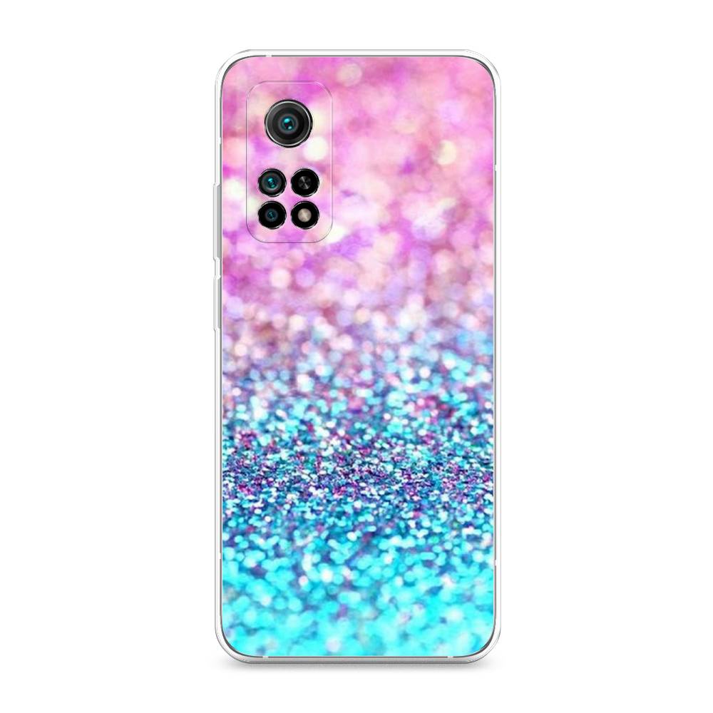 

Чехол Awog "Розово-голубые глиттеры рисунок" для Xiaomi Mi 10T Pro