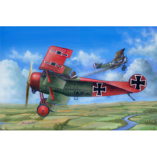 Сборная модель I Love Kit Истребитель Fokker Dr.I 62403