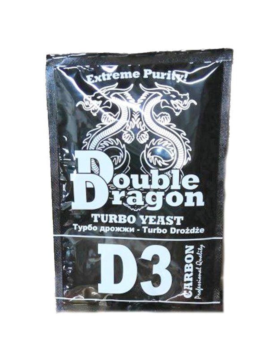 

Дрожжи спиртовые Double Dragon D3 Carbon