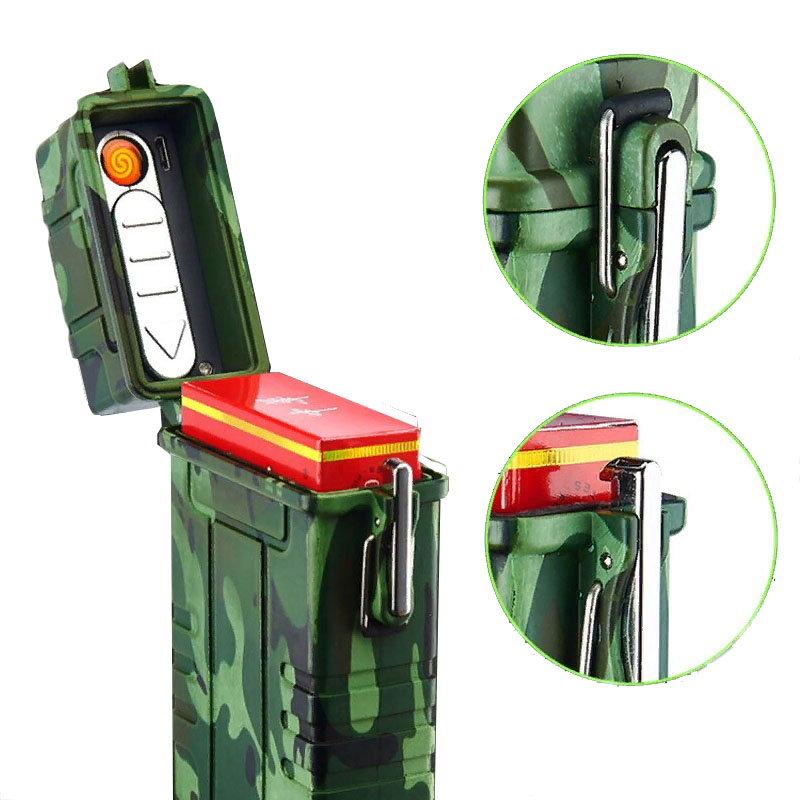 

Зажигалка Yafeng WB810 портсигар водонепроницаемая USB Зарядка, 00-00030751