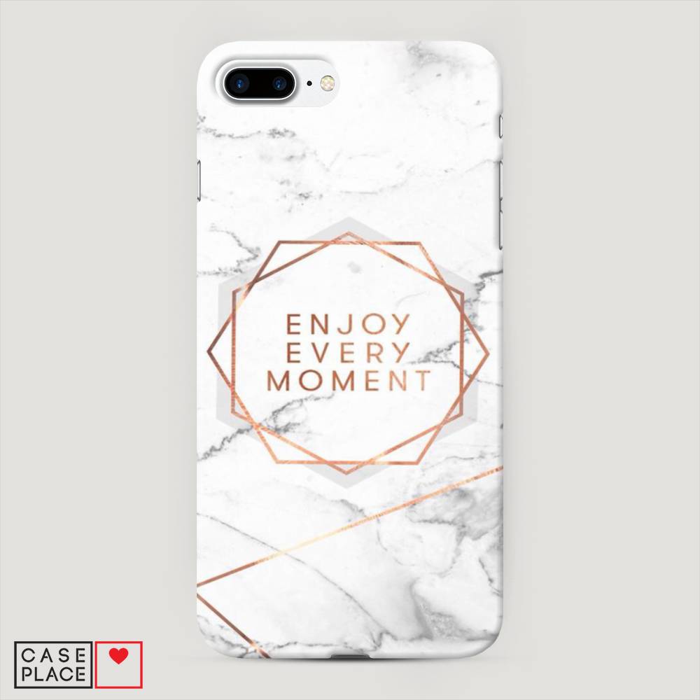 

Пластиковый чехол "Enjoy every moment мрамор" на Apple iPhone 7 Plus, 10720-5