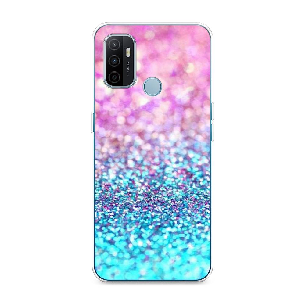 

Чехол Awog "Розово-голубые глиттеры рисунок" для Oppo A53