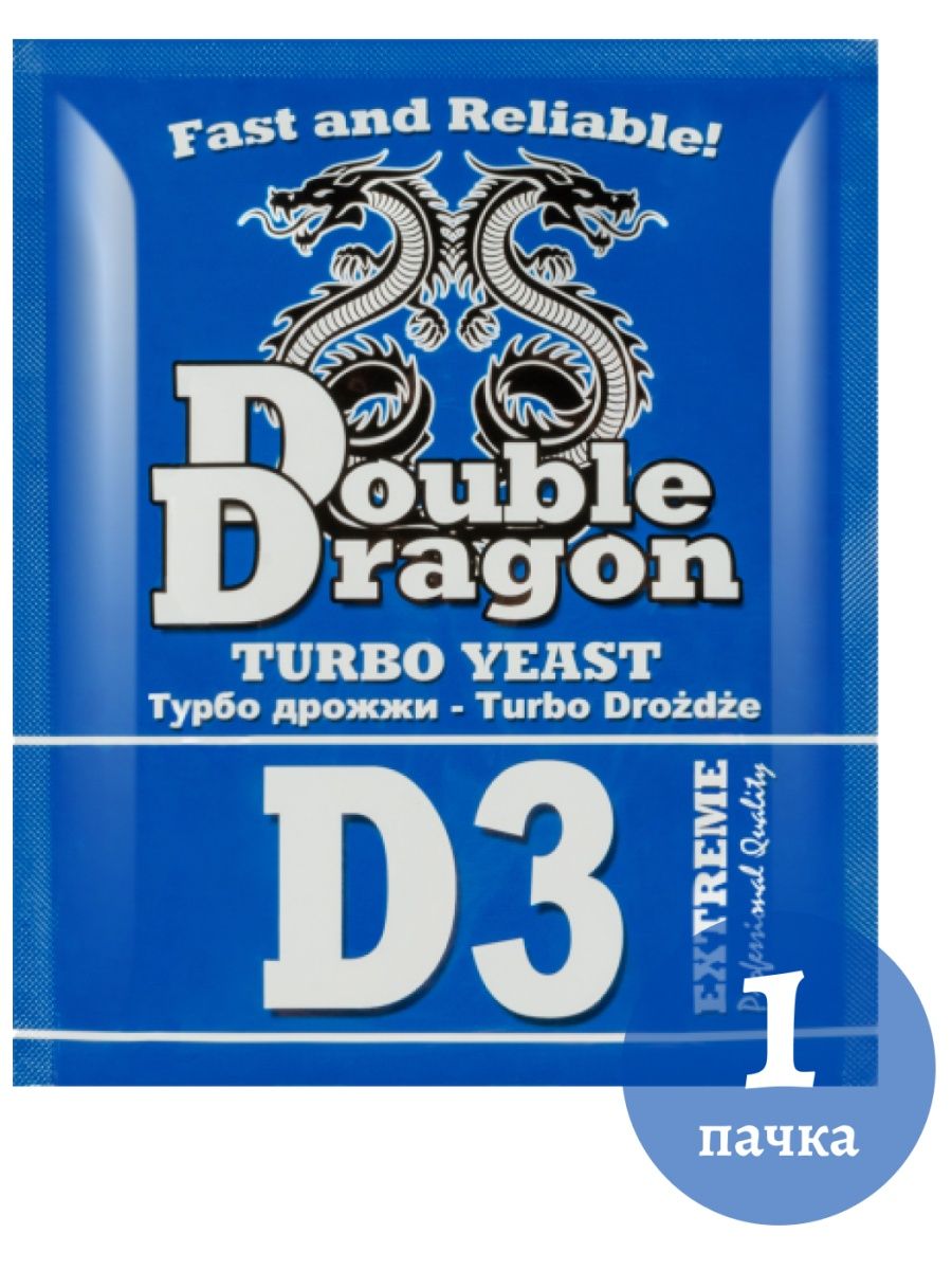 

Дрожжи спиртовые Double Dragon D3 Extreme