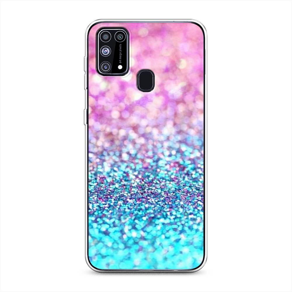

Чехол Awog "Розово-голубые глиттеры рисунок" для Samsung Galaxy M31