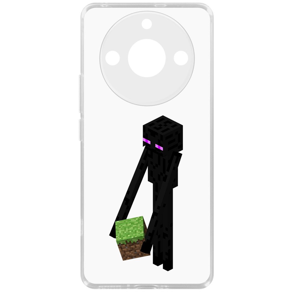 

Чехол-накладка Krutoff Clear Case Minecraft-Эндермен для Realme 11 Pro, Прозрачный