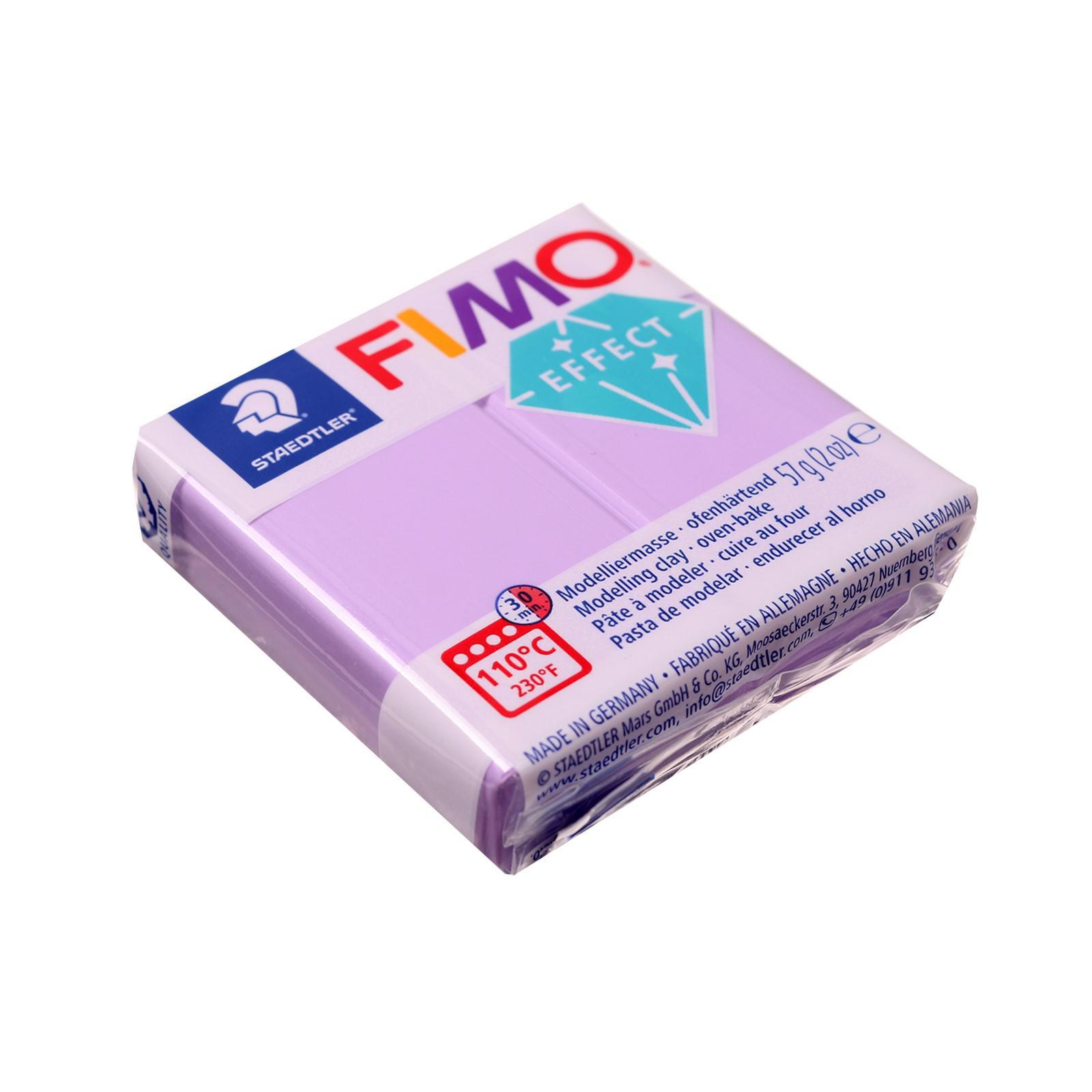 

Пластика - полимерная глина FIMO effect, 57 г, пастельно-лиловый Staedtler 8020-605, Фиолетовый