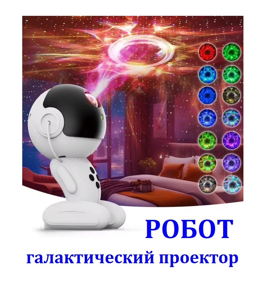 

Галактический светодиодный проектор Робот, Water Ripples Projector