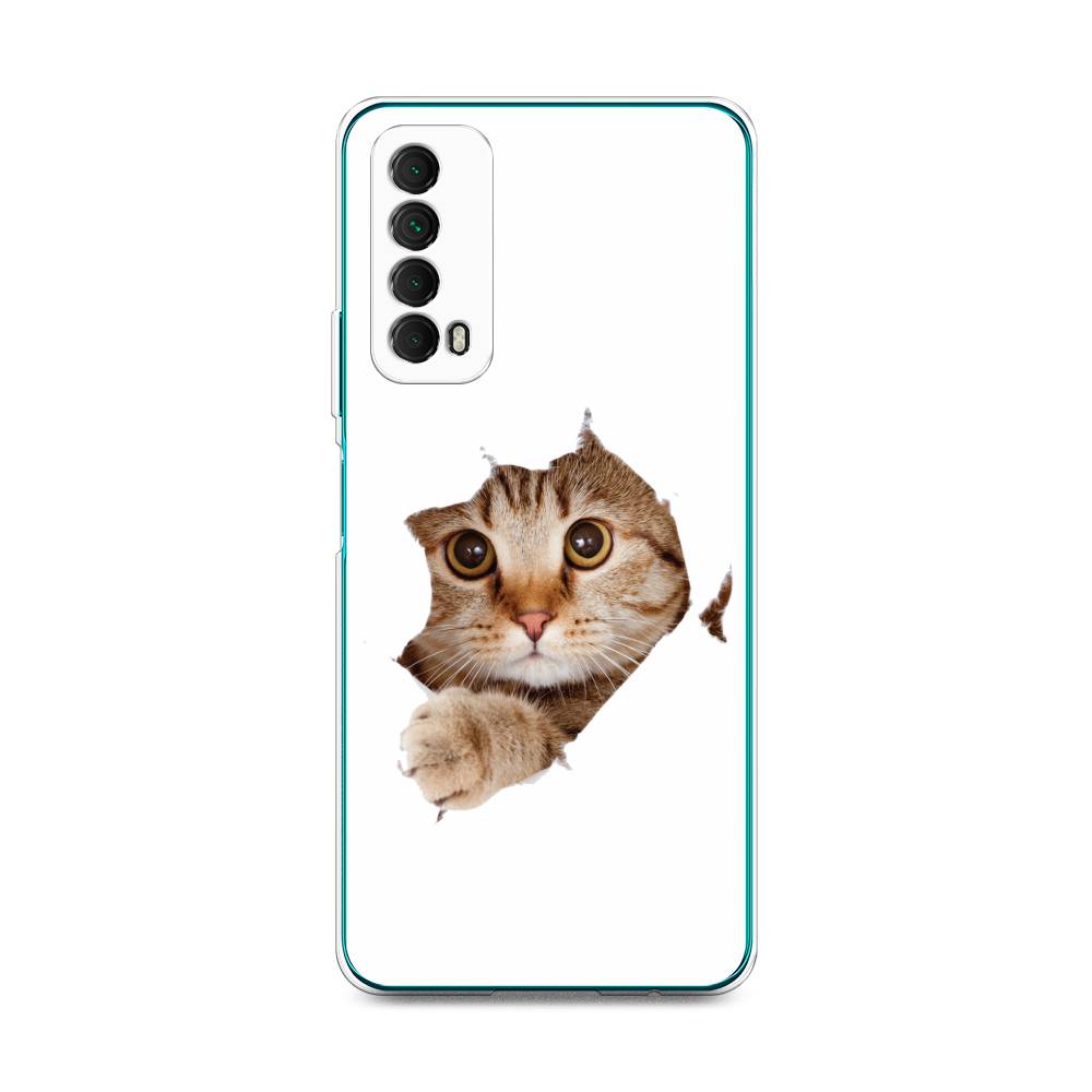 

Чехол для Huawei P Smart 2021 "Кот и бумага", Белый;коричневый, 6104750-1