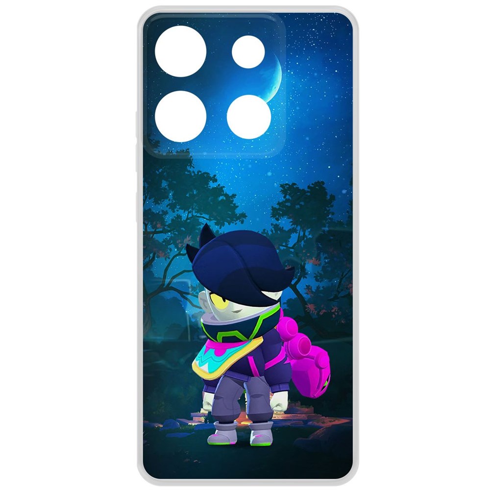 

Чехол-накладка Krutoff Clear Case Brawl Stars-Орочи Эдгар для INFINIX Smart 7 Plus, Прозрачный