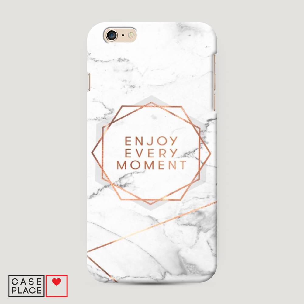 

Пластиковый чехол "Enjoy every moment мрамор" на Apple iPhone 6 Plus, 10520-5