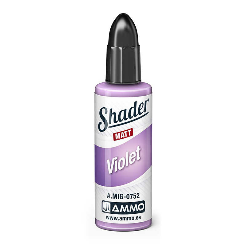 

Акриловая краска Ammo Mig Матовый шейдер Фиолетовый Matt shader Violet AMIG0752