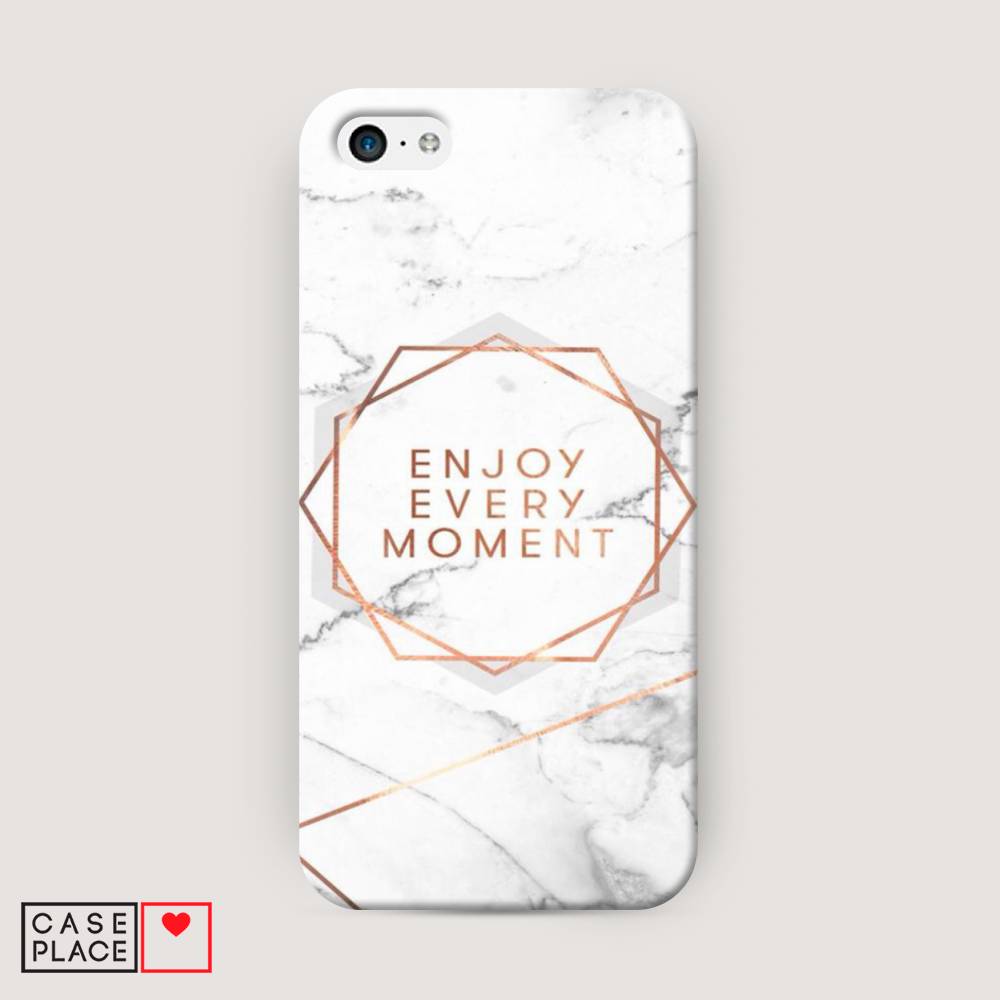 

Пластиковый чехол "Enjoy every moment мрамор" на Apple iPhone 5C, 10220-5