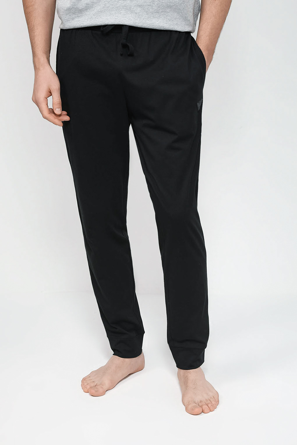 

Брюки домашние мужские Emporio Armani 112075 3F755 черные L, Черный, 112075 3F755