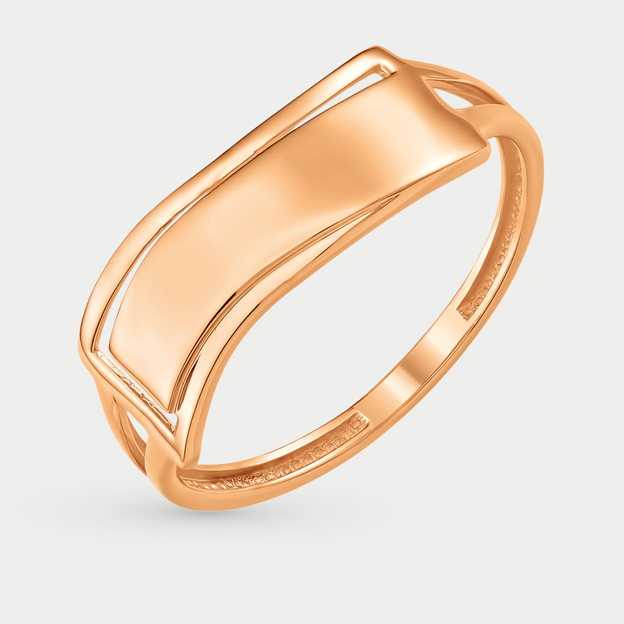 Кольцо из розового золота р. 18 EFREMOV К10016722