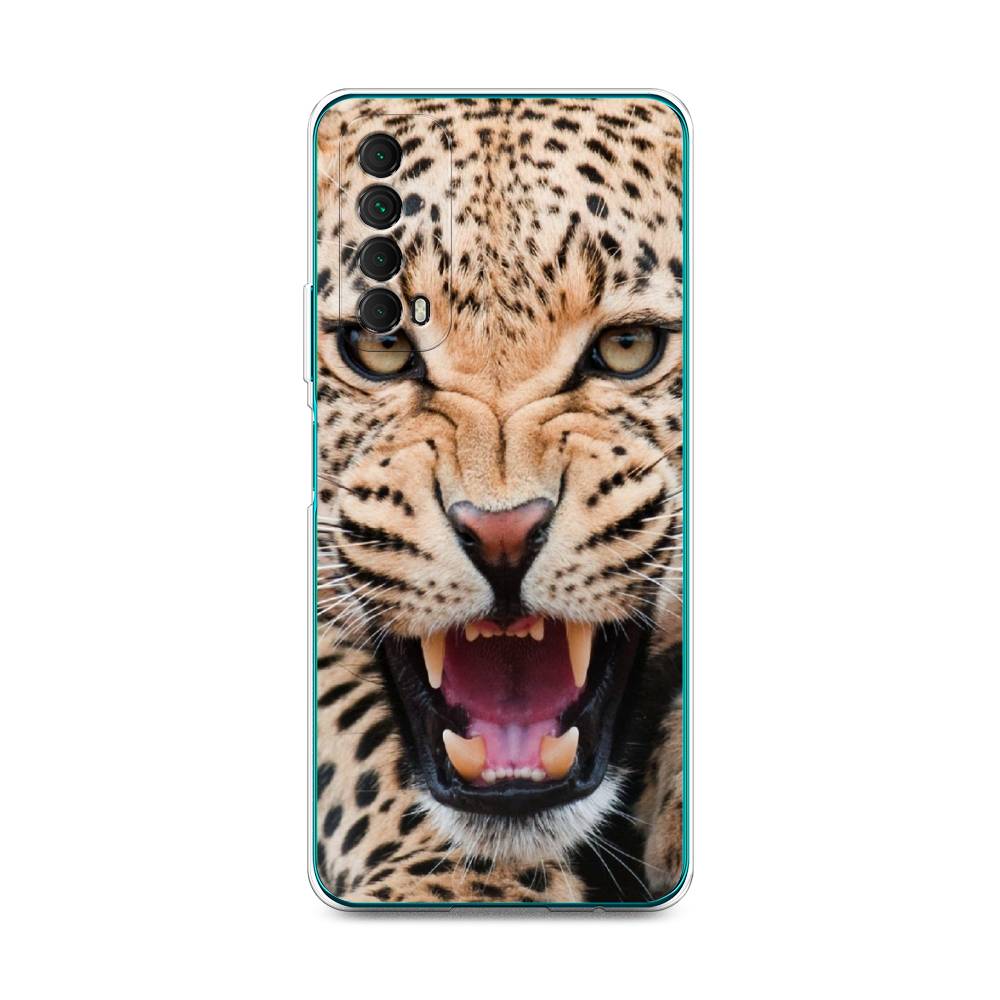 

Чехол для Huawei P Smart 2021 "Леопард 3d", Бежевый;черный, 6104750-6